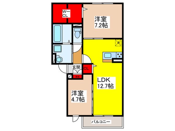 仮)柏原市古町PJ  Dの物件間取画像